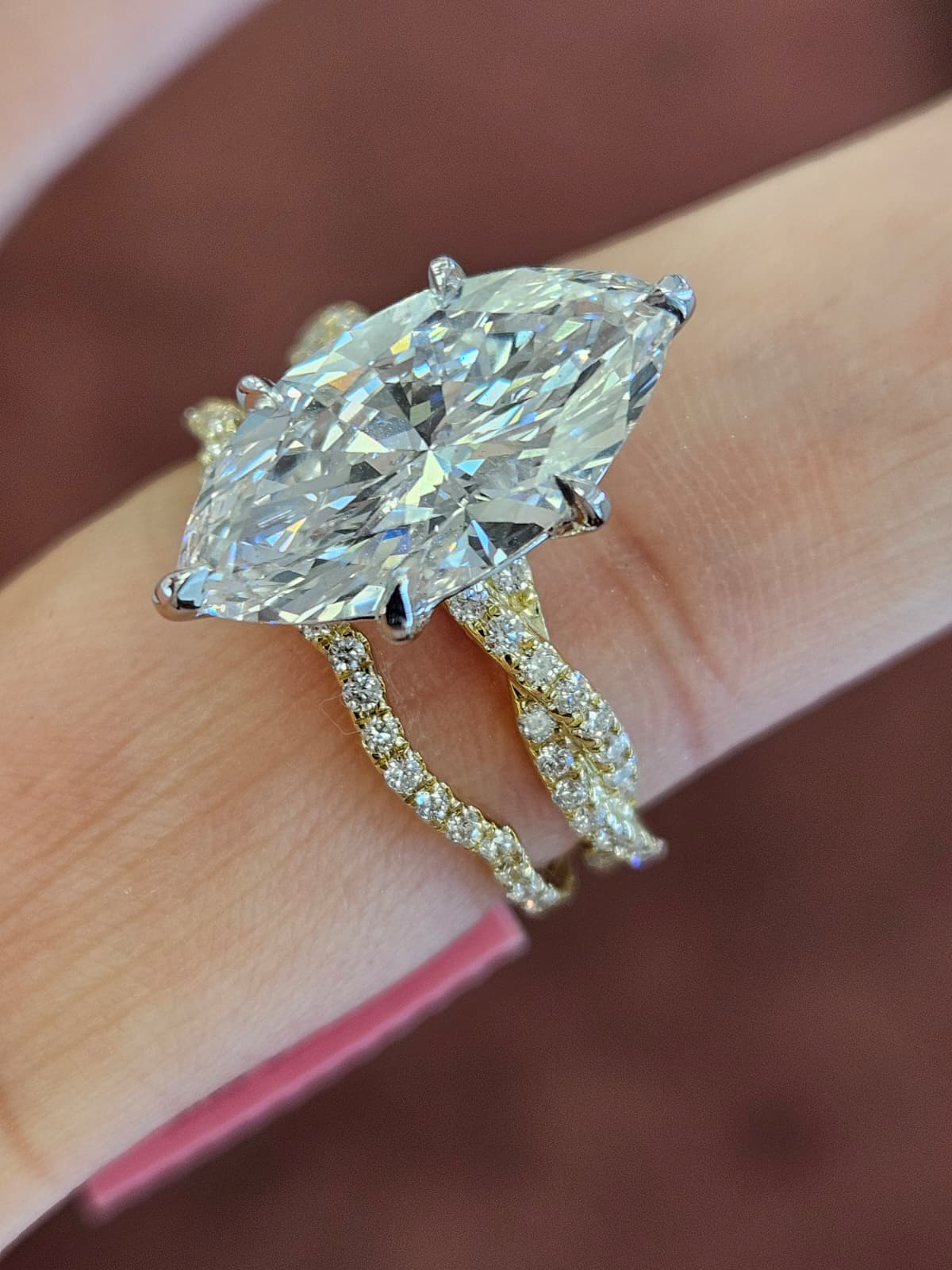 Ring Diamond 14kt . 4.5 ct