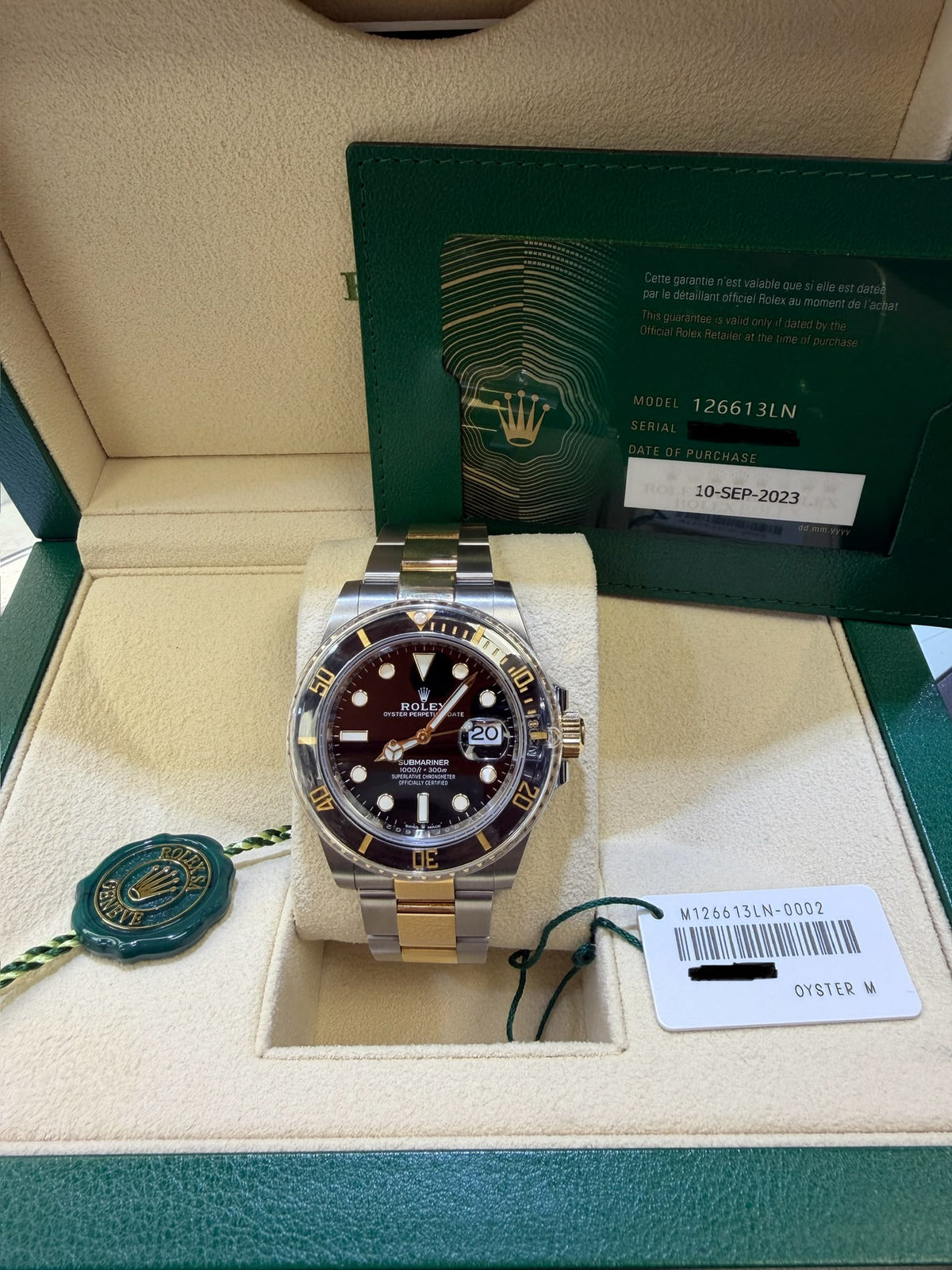 ROLEX SUBMARINER TWO-TONE 41MM-126613LN