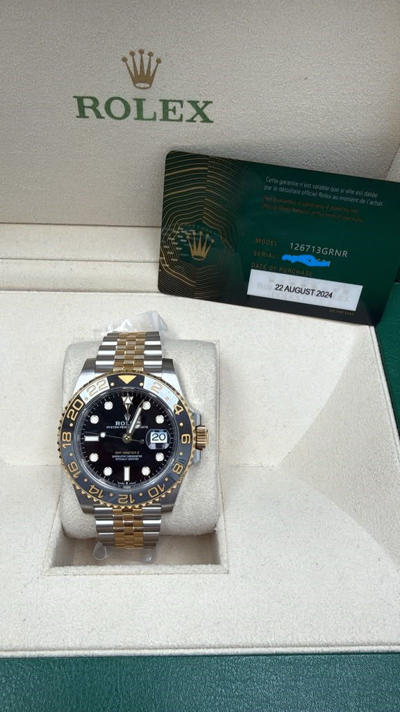 ROLEX GMT-MASTER II TWO-TONE JUBILEE-41MM-126713GRNR