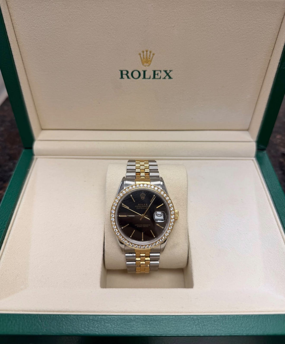 ROLEX DATE-JUST TWO-TONE 36MM-16013