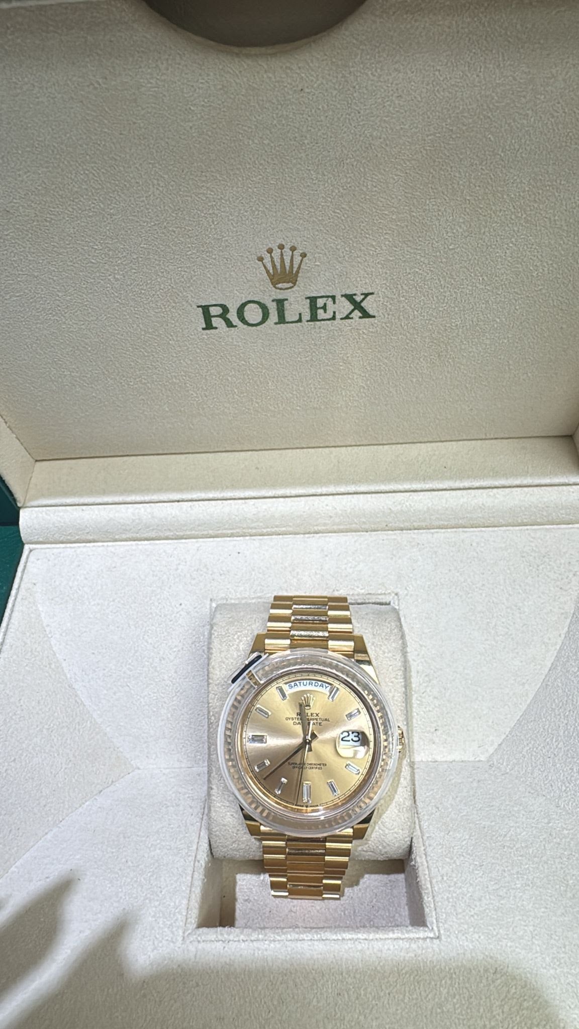 PART OF PAYMENT(ROLEX DAY-DATE)