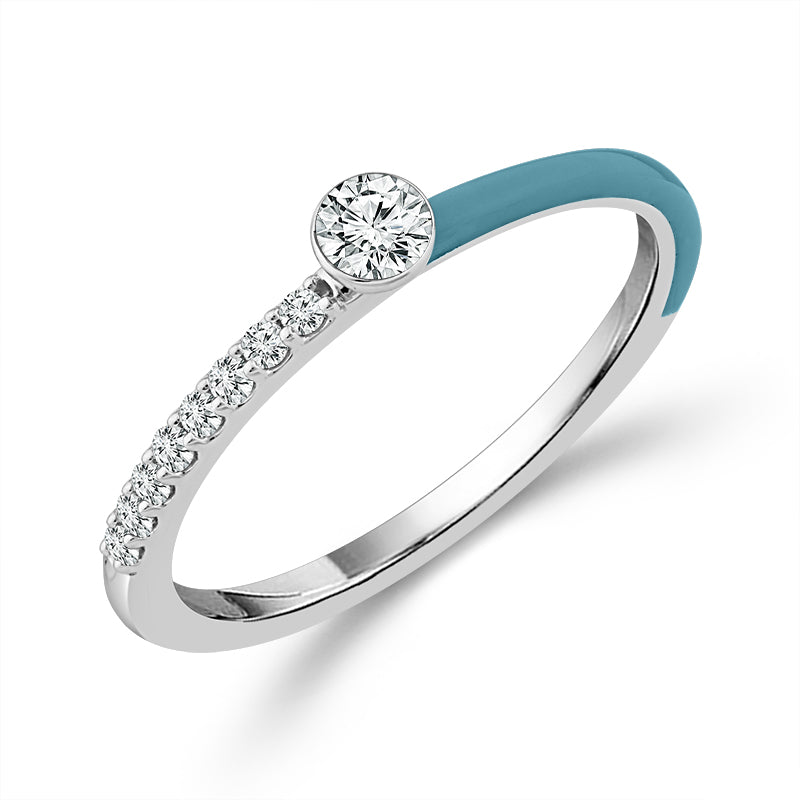 Diamond Band 0.75 ct tw 14k White Gold+14K Yellow Gold+14k Rose Gold