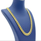 10K Solid Yellow Gold Cuban Link Chain - 10 mm & 12 mm -