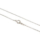 Round Diamond Charm Necklace In 10K White Gold
