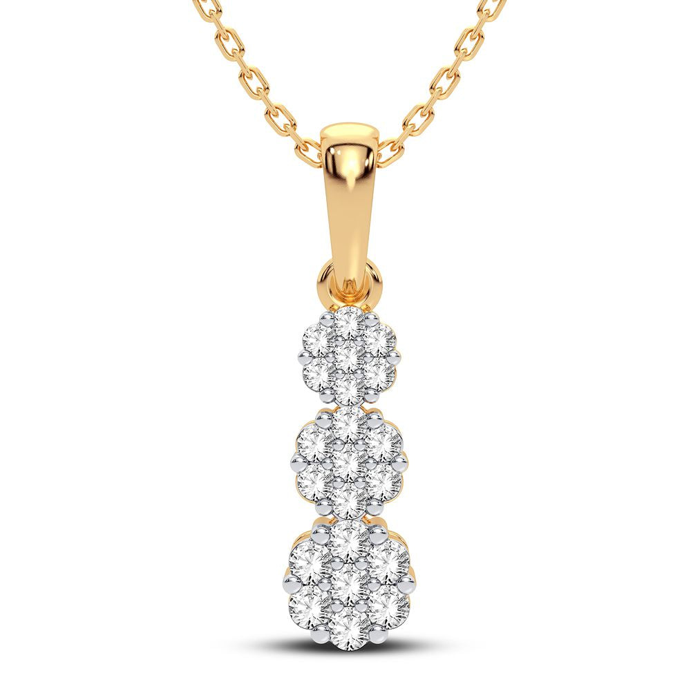 Colgante de diamantes de 14 quilates y 0,25 quilates