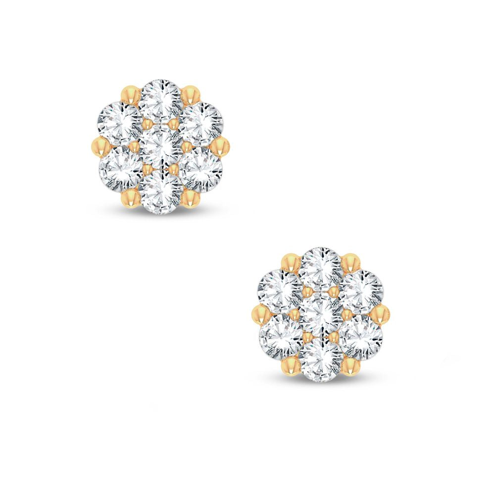 PENDIENTES DE DIAMANTES DE 14K Y 0,50CT