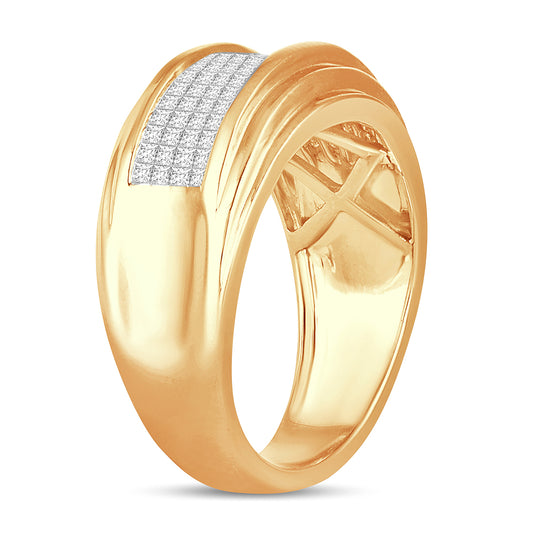 Alianza de diamantes de 14 k y 1,00 quilates