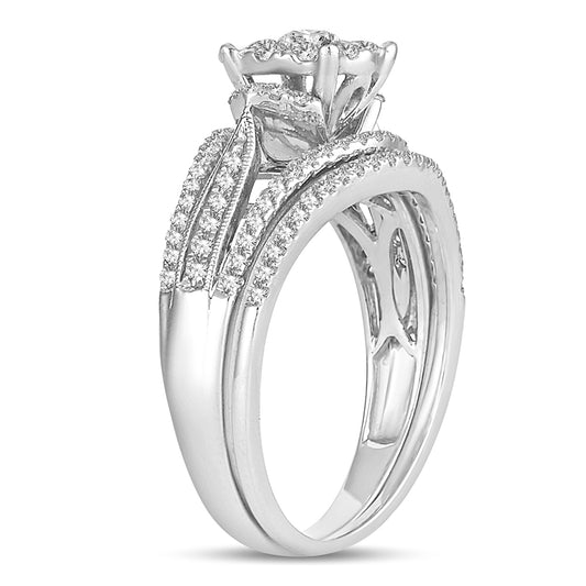 Enchanted Elegance - 14K 0.75 CT Diamond Bridal Ring