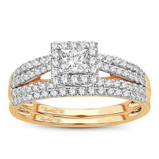 Luminous Splendor - 14K 1.00 CT Diamond Bridal Ring