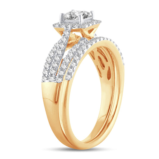 Luminous Splendor - 14K 1.00 CT Diamond Bridal Ring