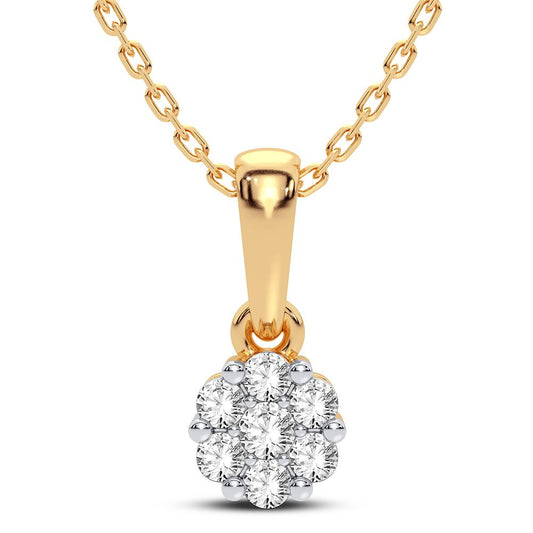 Colgante de diamantes de 14 quilates y 0,15 quilates