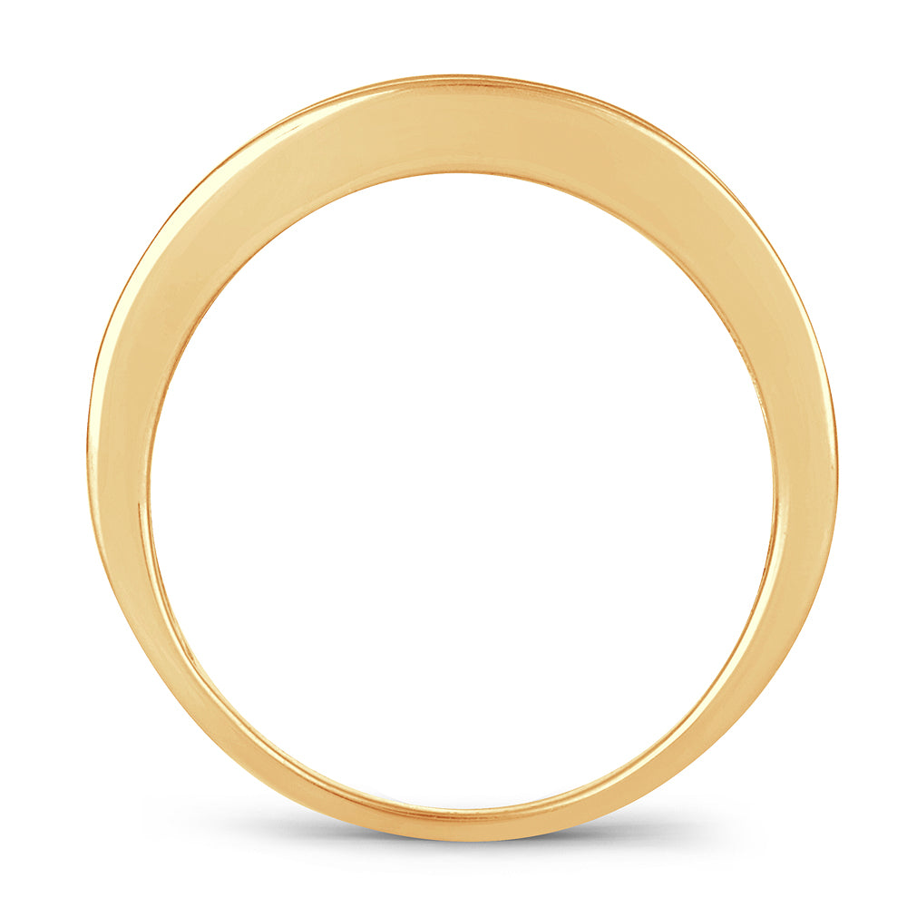 Banda para hombre de 14 k y 0,50 quilates