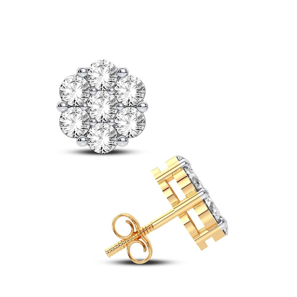 Pendiente de diamantes de 14 quilates y 0,91 quilates