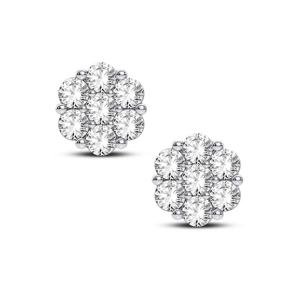 Pendiente de diamantes de 14 quilates y 0,91 quilates