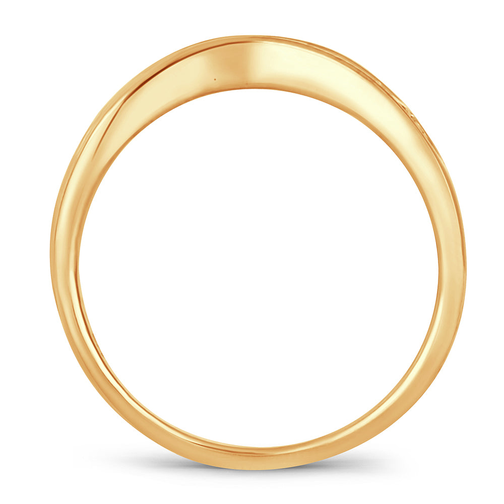 Realzador de anillo de diamantes de 14 quilates y 0,33 quilates