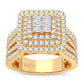 Radiant Majesty - 14K Yellow Gold 1.50 CTW Diamond Ring