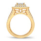 Radiant Majesty - 14K Yellow Gold 1.50 CTW Diamond Ring
