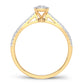Radiant Whisper - 14K 0.09 CT Diamond Engagement Ring