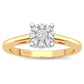 Luminous Solitaire - 14K 0.10 CT Diamond Engagement Ring