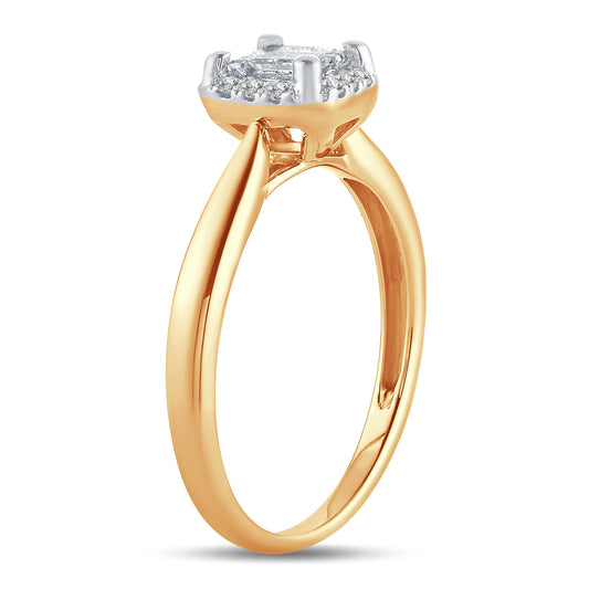 Classic Harmony - 14K 0.50CT Diamond Engagement Ring