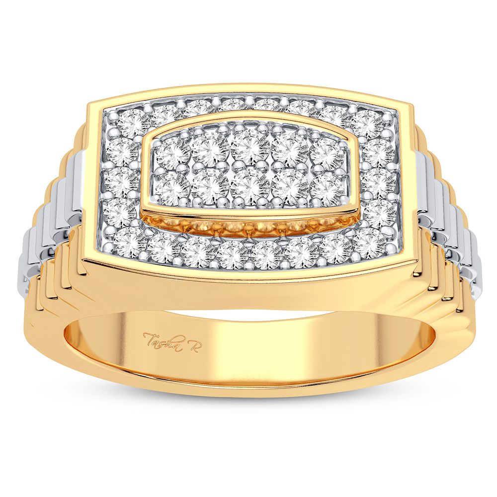 Anillo de diamantes de 14 quilates y 0,50 quilates