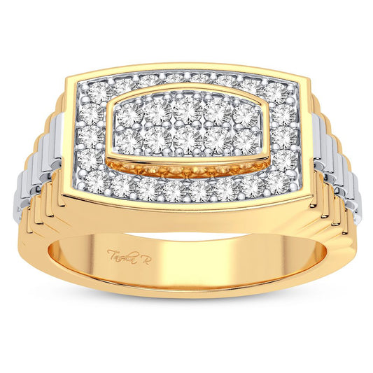 Anillo de diamantes de 14 quilates y 0,50 quilates