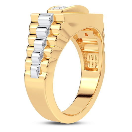 Anillo de diamantes de 14 quilates y 0,50 quilates