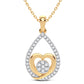 Eternal Embrace - Exquisite 14K Yellow Gold 0.25 CTW Diamond Pendant
