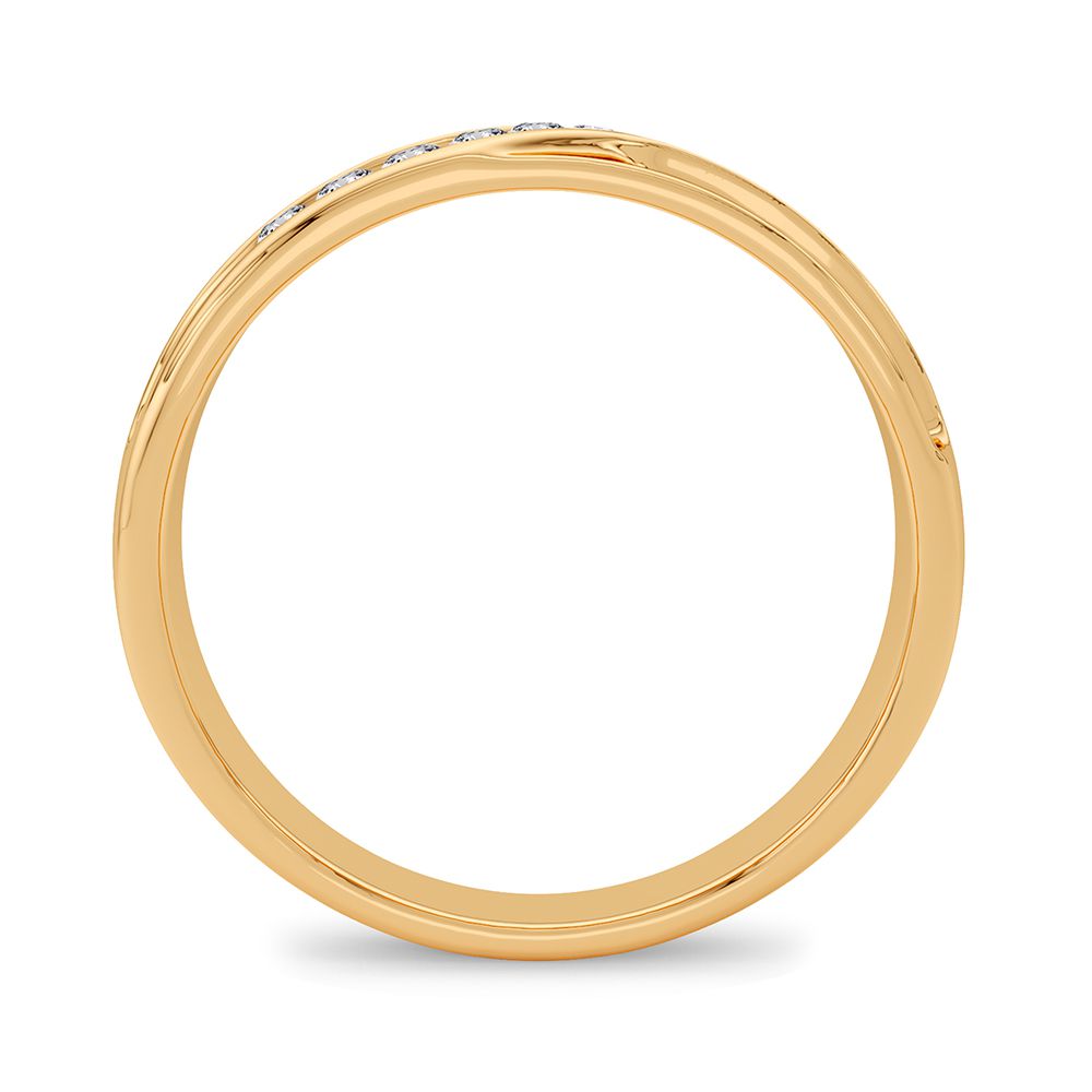 Banda de diamantes de 14 K y 0,15 quilates.