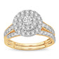 Eclipse Elegance - 14K Yellow Gold 1.00CT Diamond Bridal Set