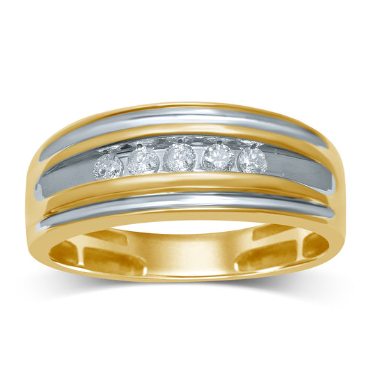 ANILLO de diamantes de 14 quilates y 0,25 quilates