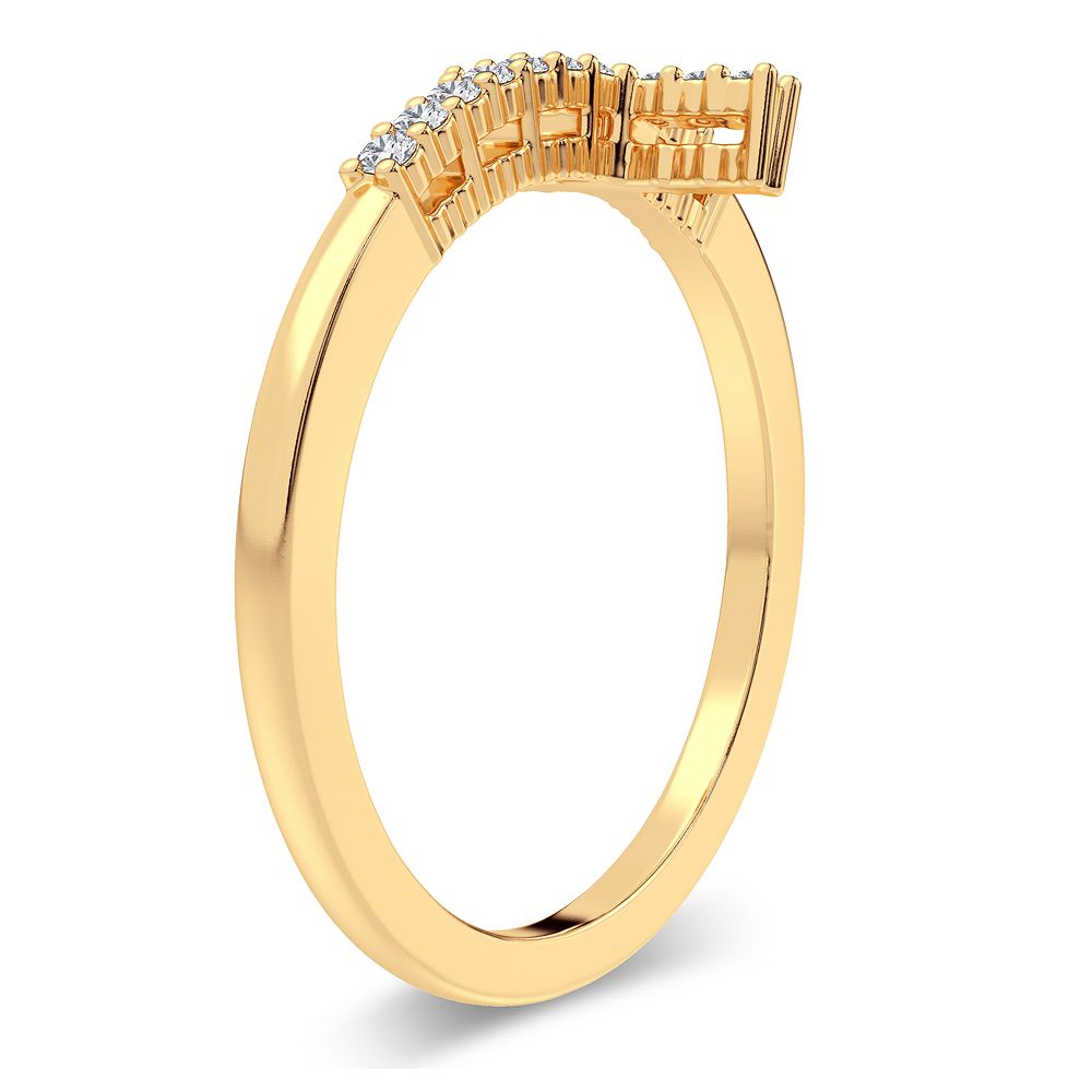 ANILLO DE DIAMANTES DE 14K Y 0,11CT