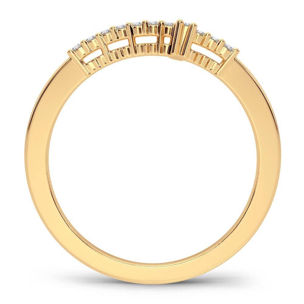 ANILLO DE DIAMANTES DE 14K Y 0,11CT