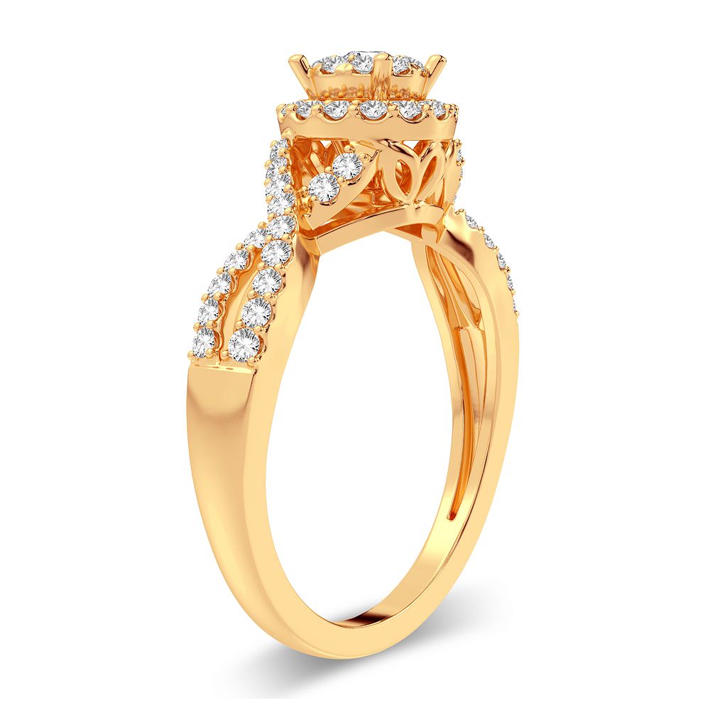 Celestial Spark - 14K 0.38 CT Diamond Engagement Ring