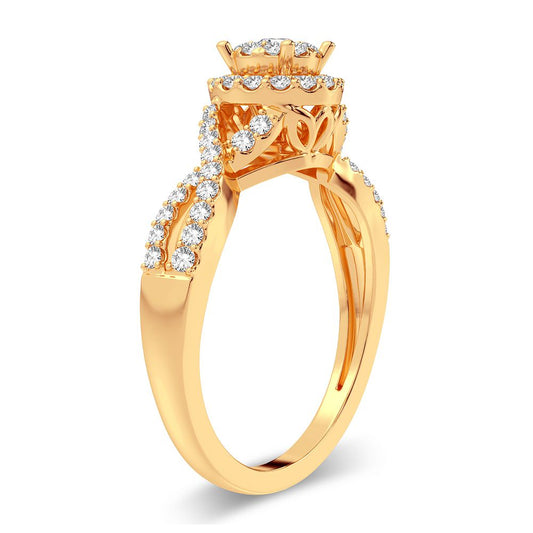 Celestial Spark - 14K 0.38 CT Diamond Engagement Ring