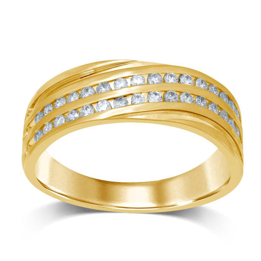 BANDA DE DIAMANTE DE 14K 0.50CT