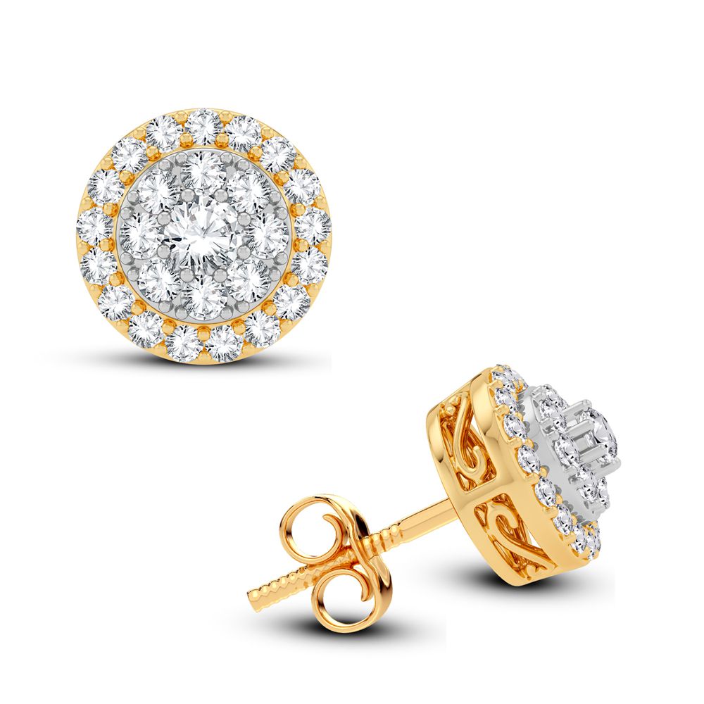 Pendiente de diamantes de 14 quilates y 0,62 quilates