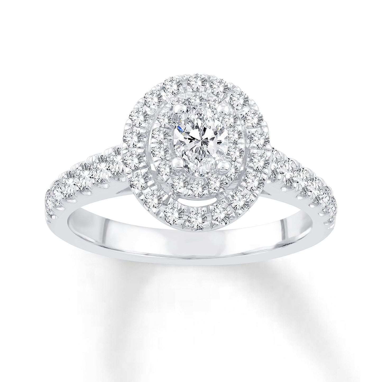 ANILLO DE NOVIA con diamantes de 14 quilates y 1,00 quilates