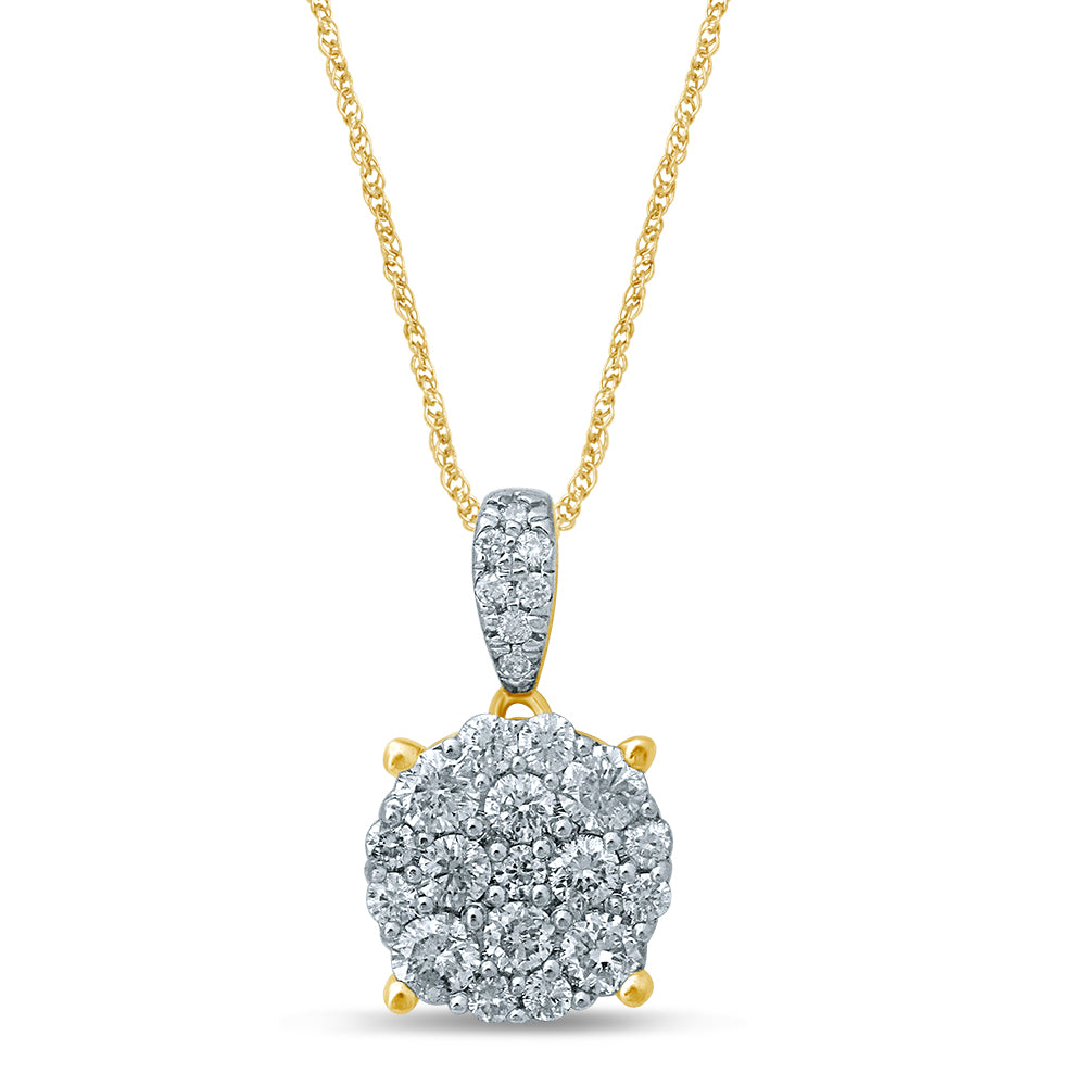 Colgante de diamantes de 14 quilates y 0,43 quilates