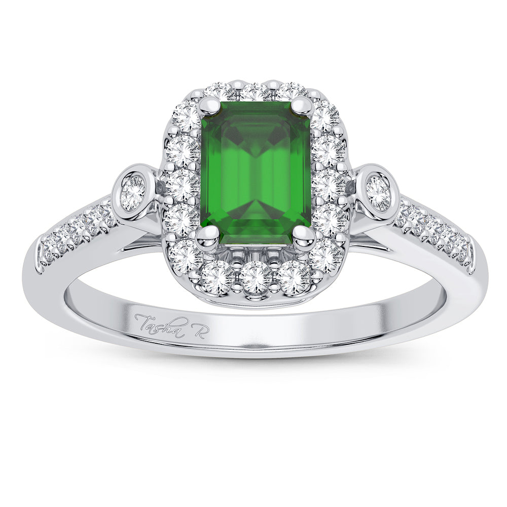 Anillo de diamantes de 14 quilates y 0,20 quilates