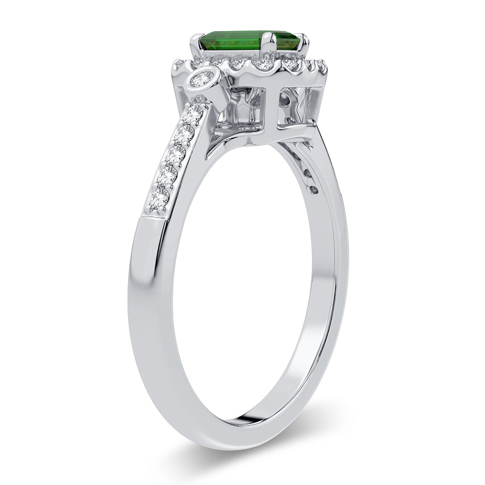 Anillo de diamantes de 14 quilates y 0,20 quilates
