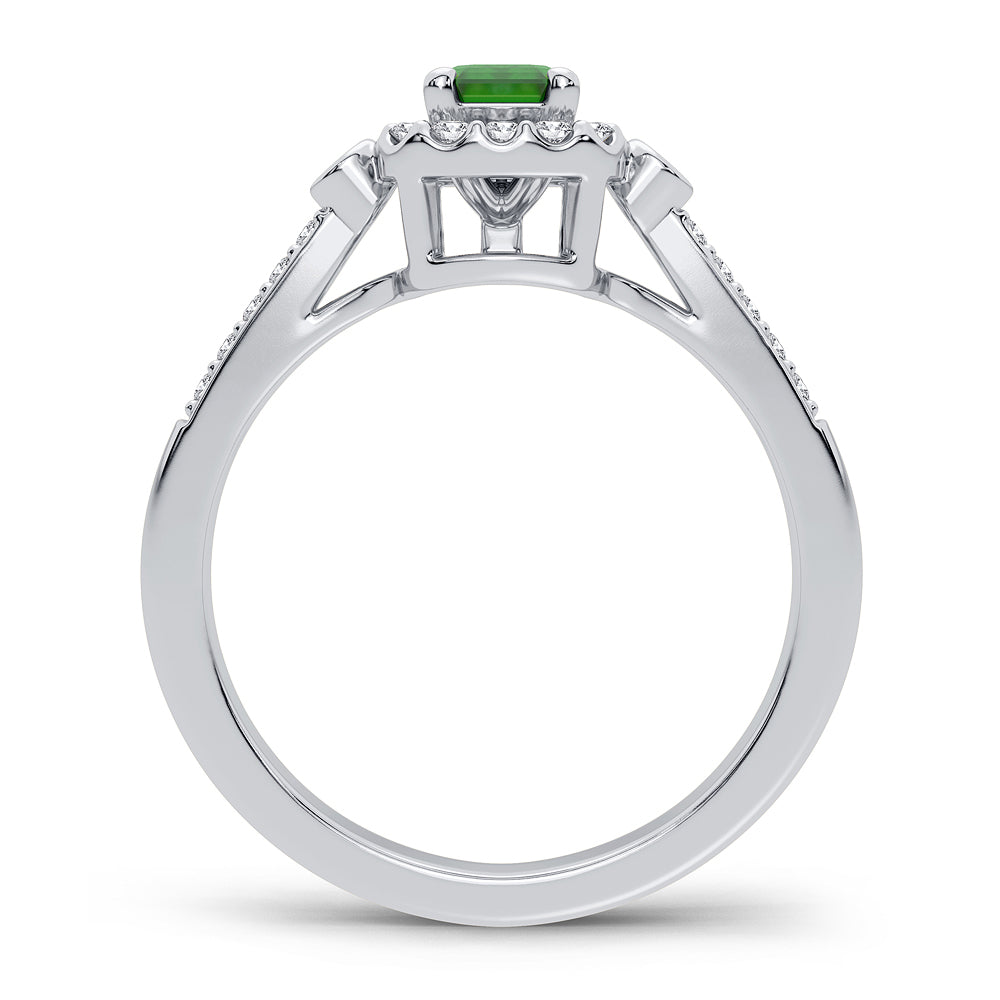 Anillo de diamantes de 14 quilates y 0,20 quilates