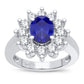 14K 0.78ct Diamond Sapphire Ring