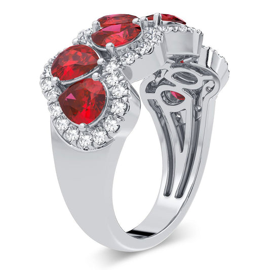 Anillo de diamantes de 14 quilates y 0,50 quilates