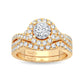 Radiance Crown - 14K Yellow Gold 0.75 CT Diamond Bridal Ring