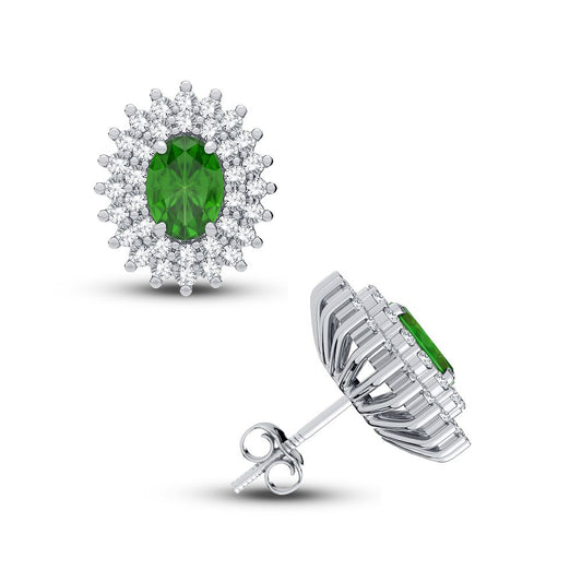 Pendiente de diamantes de 14 quilates y 0,50 quilates