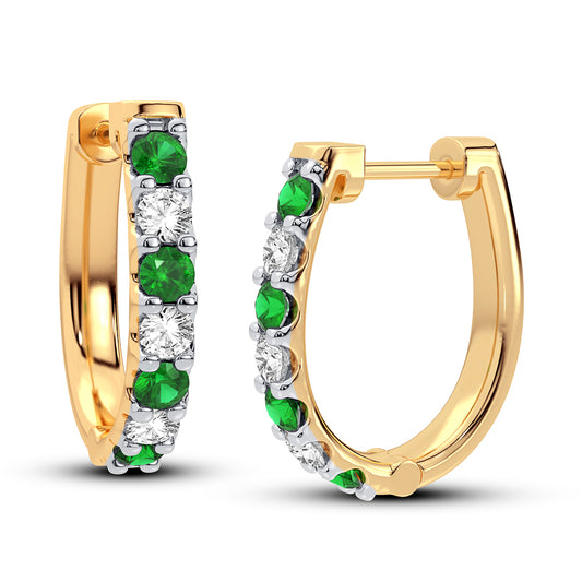 Pendiente de diamantes de 14 quilates y 0,40 quilates