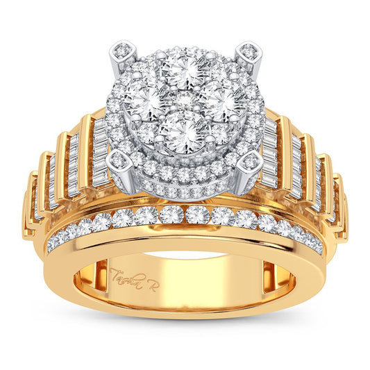 Anillo de diamantes de 14 quilates y 2,00 quilates