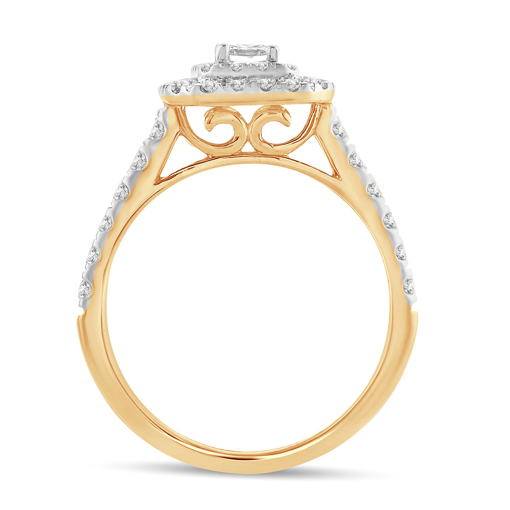 Regal Radiance - 14k 1.00 CT Diamond Engagement Ring