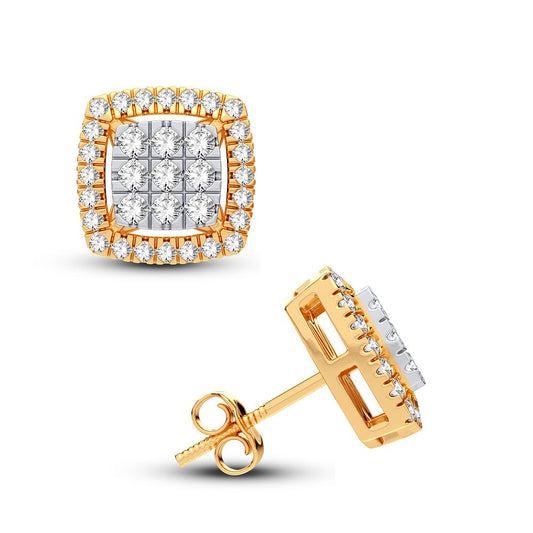 Pendiente de diamantes de 14 quilates y 0,50 quilates